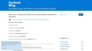 
                            5. Wie man in Outlook 2010 mit verschiedenen Zeitzonen arbeitet ...