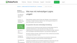 
                            12. Wie man mit mehrstufigen Logins umgeht – RoboForm