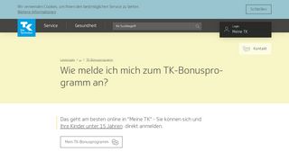 
                            2. Wie melde ich mich zum TK-Bonusprogramm an? | Die Techniker