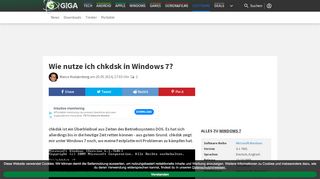 
                            3. Wie nutze ich chkdsk in Windows 7? – GIGA