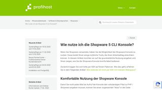 
                            10. Wie nutze ich die Shopware CLI Konsole? - Profihost Knowhow FAQ ...