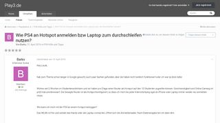 
                            11. Wie PS4 an Hotspot anmelden bzw Laptop zum durchschleifen nutzen ...