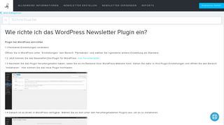 
                            5. Wie richte ich das WordPress Newsletter Plugin ein? - Newsletter2Go