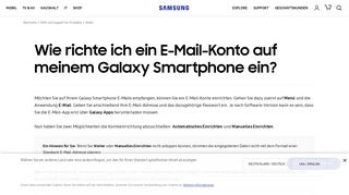 
                            3. Wie richte ich ein E-Mail-Konto auf meinem Galaxy ... - Samsung