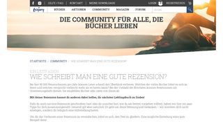 
                            8. Wie schreibt man eine gute Rezension? | Lesejury