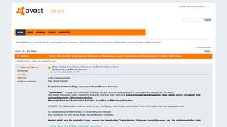 
                            5. Wie schützt Avast Secure Browser im Bankmodus meine Sicherheit und ...