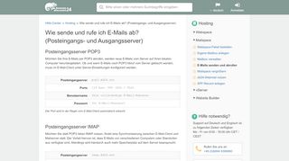 
                            3. Wie sende und rufe ich Emails ab? | dd24 FAQ - DomainDiscount24