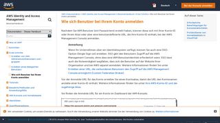 
                            3. Wie sich Benutzer bei Ihrem Konto anmelden - AWS Identity and ...