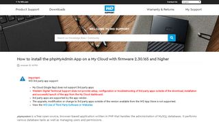 
                            4. Wie Sie die phpMyAdmin App auf einer My Cloud mit ... - WD Support