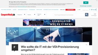 
                            12. Wie sollte die IT mit der VDI-Provisionierung umgehen?