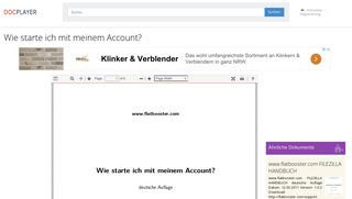 
                            7. Wie starte ich mit meinem Account? - PDF - DocPlayer.org