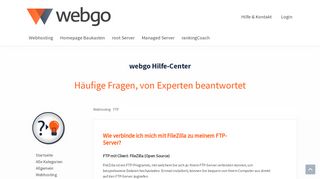 
                            11. Wie verbinde ich mich mit FileZilla zu meinem FTP ... - webgo Hilfe