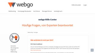 
                            11. Wie verbinde ich mich per SSH? - webgo Hilfe