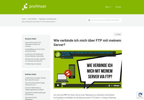 
                            3. Wie verbinde ich mich über FTP mit meinem Server? - Profihost AG