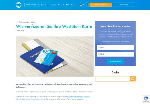 
                            5. Wie verifizieren Sie Ihre WestStein Karte | WestStein Blog