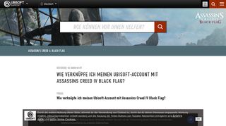 
                            2. Wie verknüpfe ich meinen Ubisoft-Account mit Assassins Creed IV ...