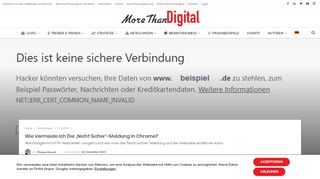 
                            7. Wie vermeide ich die „Nicht sicher“-Meldung in Chrome ...