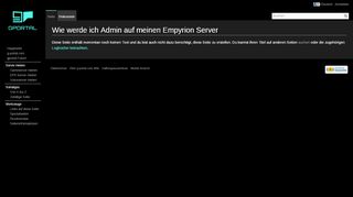 
                            1. Wie werde ich Admin auf meinen Empyrion Server? – g-portal.com Wiki