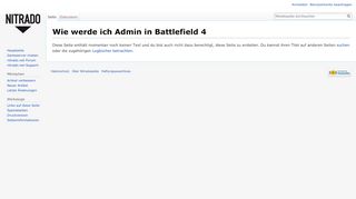 
                            1. Wie werde ich Admin in Battlefield 4? – Nitradopedia