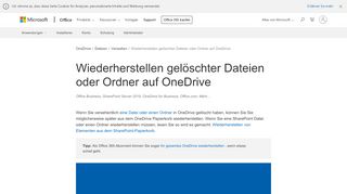 
                            12. Wiederherstellen gelöschter Dateien oder Ordner auf OneDrive ...