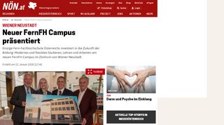 
                            6. Wiener Neustadt - Neuer FernFH Campus präsentiert - noen.at