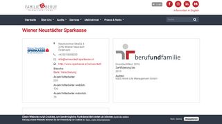 
                            11. Wiener Neustädter Sparkasse | Familie und Beruf