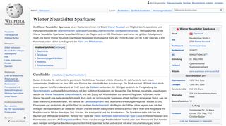 
                            6. Wiener Neustädter Sparkasse – Wikipedia