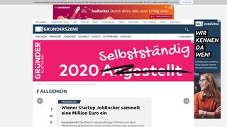 
                            9. Wiener Startup JobRocker sammelt eine Million Euro ein | Gründerszene
