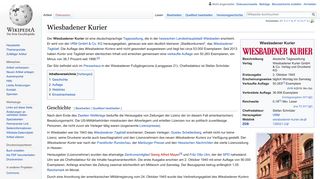 
                            10. Wiesbadener Kurier – Wikipedia