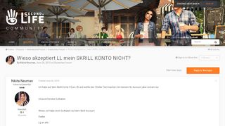 
                            11. Wieso akzeptiert LL mein SKRILL KONTO NICHT? - Deutsches Forum ...