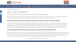 
                            5. Wieso erhalte ich bei der Eingabe meiner LoginTAN eine ... - Bitcoin.de