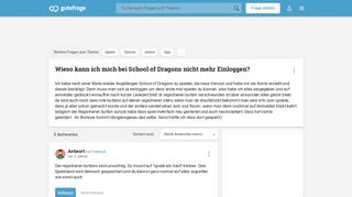 
                            1. Wieso kann ich mich bei School of Dragons nicht mehr Einloggen ...