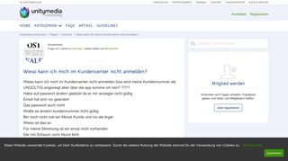 
                            4. Wieso kann ich mich im Kundencenter nicht anmelden? | Unitymedia ...