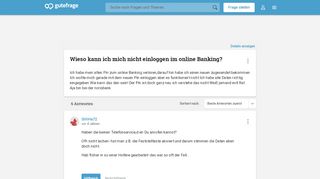 
                            11. Wieso kann ich mich nicht einloggen im online Banking? (Computer ...