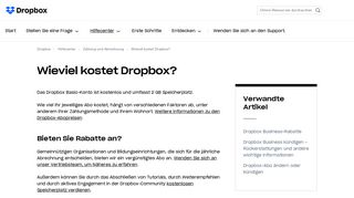 
                            6. Wieviel kostet Dropbox? – Dropbox-Hilfe