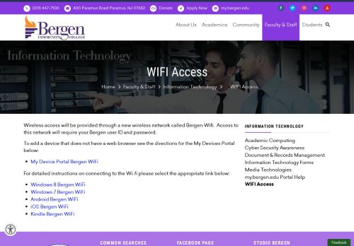 
                            8. WIFI Access | Bergen Community College