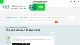 
                            9. Wifi and LTE icon at same time - Android Forums at AndroidCentral.com