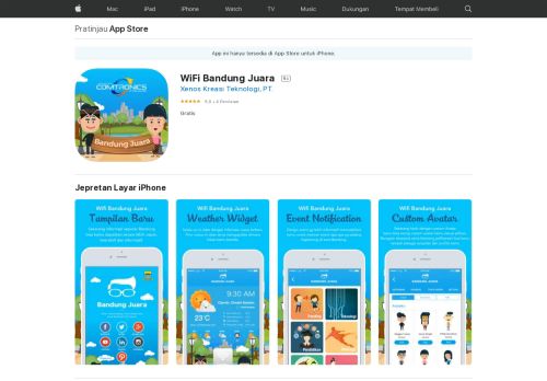 
                            13. WiFi Bandung Juara di App Store - iTunes - Apple