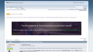 
                            11. Wifi Bridge Issues - Vera - Smarter Home Control Forum