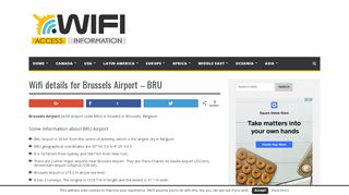 
                            8. Wifi details for Brussels Airport - BRU - Your Airport Wifi Details