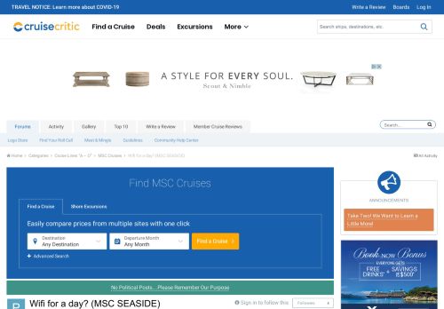 
                            9. Wifi for a day? (MSC SEASIDE) - MSC Cruises - Cruise Critic Community