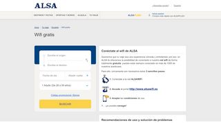 
                            9. Wifi gratis en el autobús. Viajes en autobús - ALSA