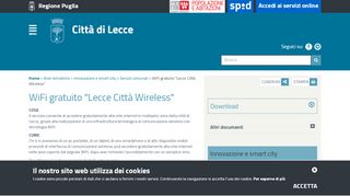 
                            13. WiFi gratuito -Lecce Città Wireless - Comune Lecce