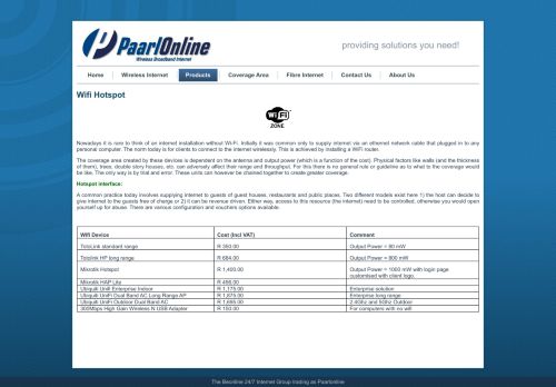 
                            7. Wifi Hotspot - Paarlonline