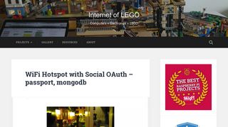 
                            12. WiFi Hotspot with Social OAuth - passport, mongodb - Internet of LEGO