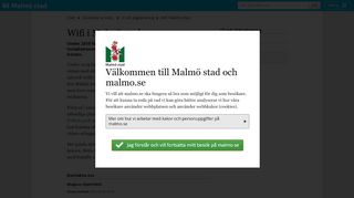 
                            2. Wifi i Malmö stad - Malmö stad