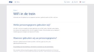 
                            5. Wifi in de trein | Privacy | NS