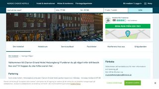 
                            3. Wifi, incheckning och parkering på Clarion Grand Hotel i Helsingborg