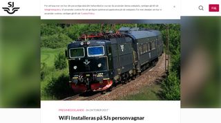 
                            11. WiFi installeras på SJs personvagnar - SJ - Mynewsdesk