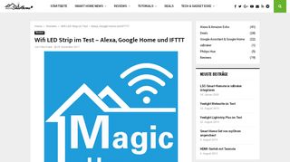 
                            8. Wifi LED Strip im Test - Alexa, Google Home und IFTTT ...